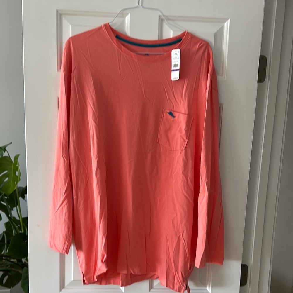 Men's Coral Long Sleeve Shirt
